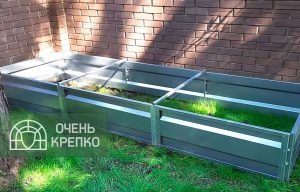 Грядка оцинкованная 38 см ширина  м