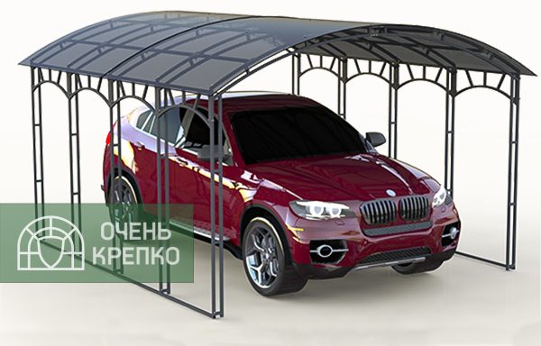 Навес из поликарбоната фото 1